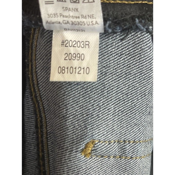 Spanx Distressed Ankle Skinny‎ Jeans Womens S Elastic Waist Mid Rise Pockets - Picture 10 of 13
